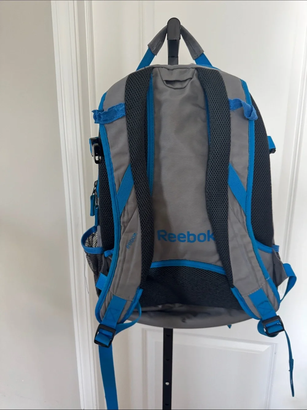 Reebok Men’s Gray, Lime Green & Blue Backpack